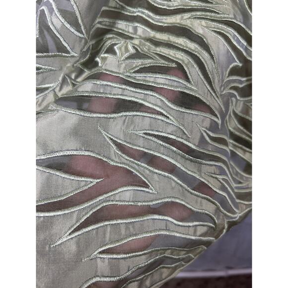 Marisa Baratelli Thai Silk Dress 6 Gold NEW Old Hollywood - Picture 3 of 11